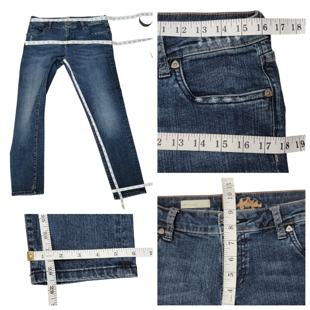 Kut from the Kloth Katy Boyfriend Jeans Blue Wash Denim Slim Leg Women’s Size 8 - Picture 15 of 16
